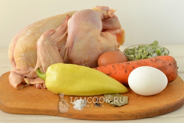 Ингредиенты для руляды из курицы