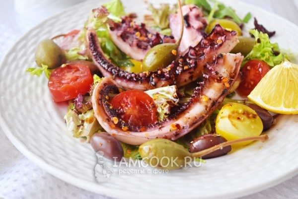 Рецепт салата из осьминога