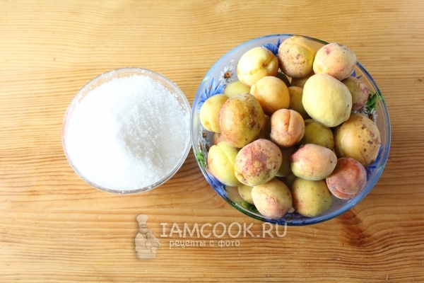 Ингредиенты для варенья из абрикосов «Пятиминутка»