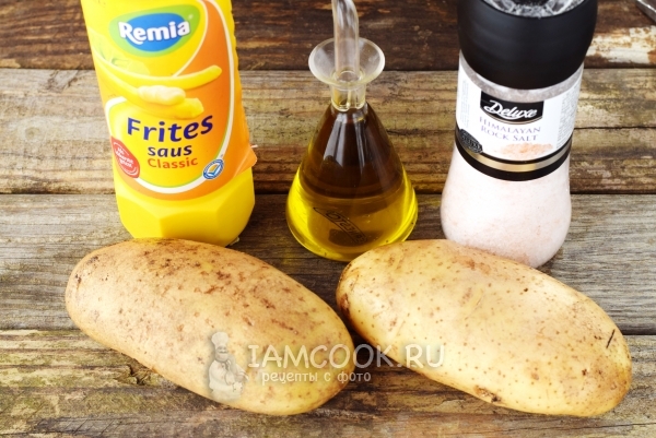 Ингредиенты для картофеля фри в домашних условиях