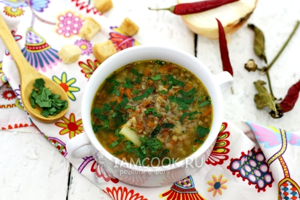 Рецепт гречневого супа в мультиварке