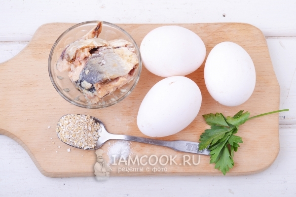 Ингредиенты для фаршированных яиц по Дюкану