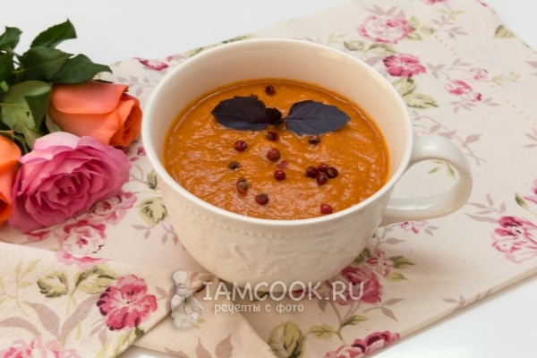 Фото томатного супа-пюре с нутом