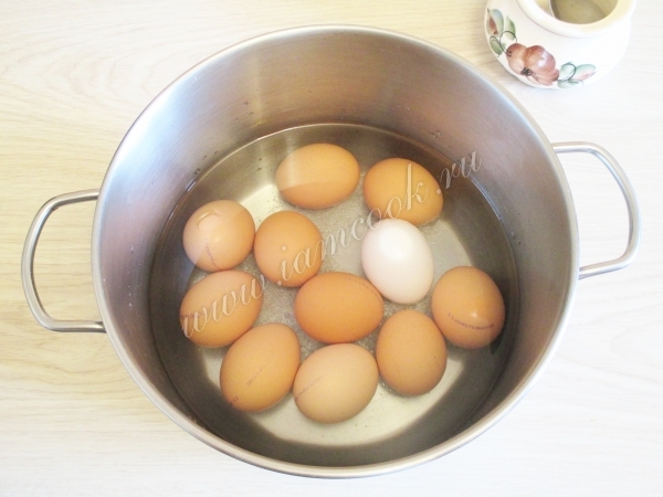 Яйца отваренные в крутую