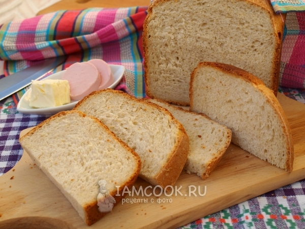 Фото овсяного хлеба на смальце в хлебопечке