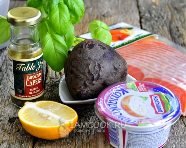 Ингредиенты для салата из свеклы с сыром