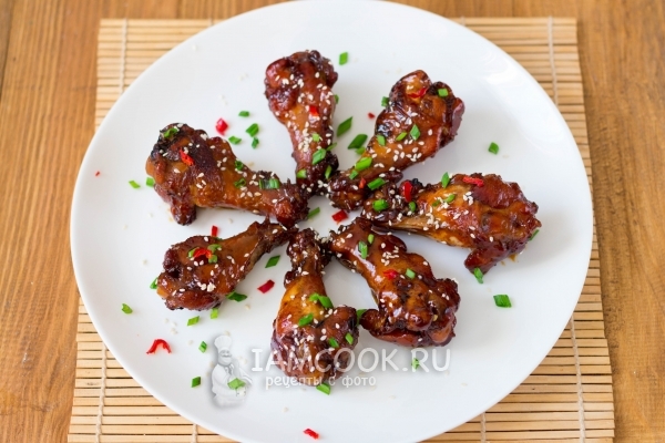 Рецепт куриных крылышек в кока-коле Кэлэ Цзи Чи