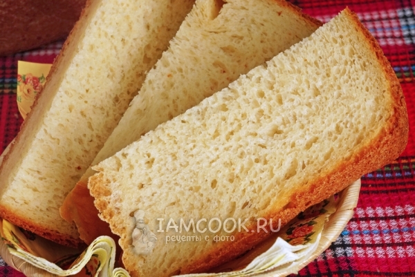 Рецепт пшеничного хлеба с творогом в хлебопечке