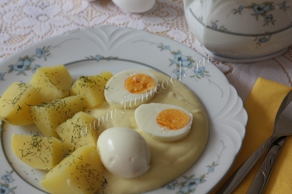 Рецепт яиц в горчичном соусе