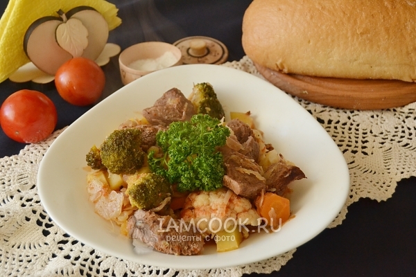 Фото тушеного мяса с овощами