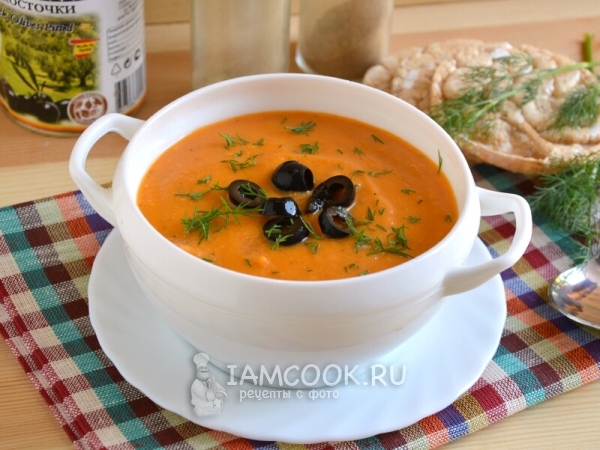 Фото диетического томатно-тыквенного супа