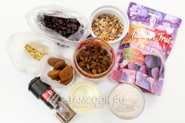 Ингредиенты для ржаного печенья
