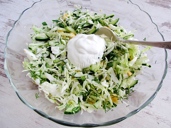Вкусный и полезный капустный салат