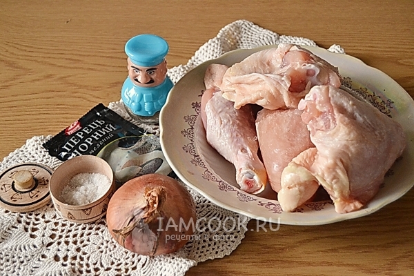 Ингредиенты для тушенки из курицы в домашних условиях
