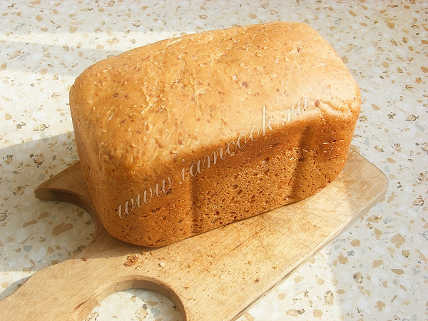 Готовим хлеб с сыром и кунжутом в хлебопечке