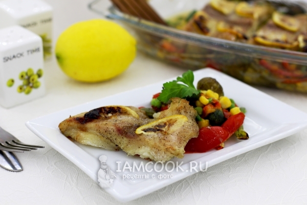 Рецепт рыбы с овощами в духовке