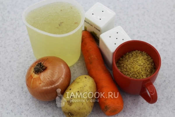 Ингредиенты для супа с булгуром