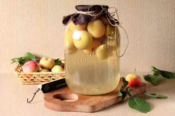 Рецепт компота из яблок на зиму