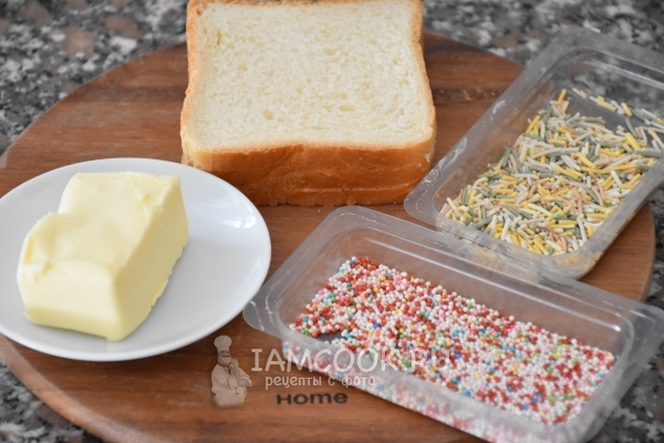 Ингредиенты для эльфийского хлеба (Fairy Bread)