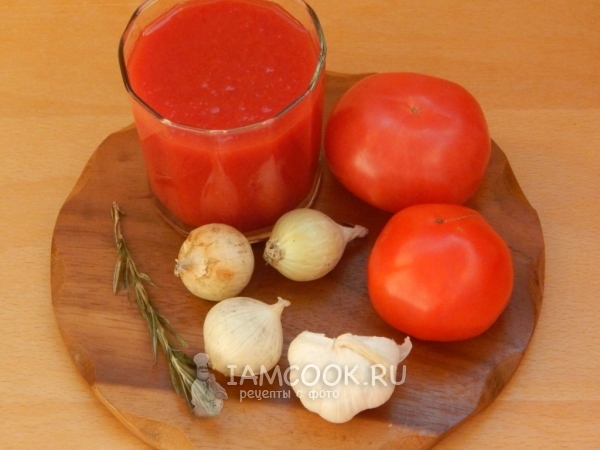Ингредиенты для томатного супа-пюре