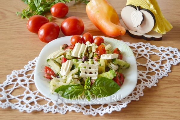 Рецепт греческого салата в домашних условиях