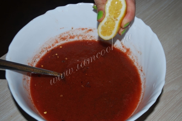 Рецепт супа гаспачо