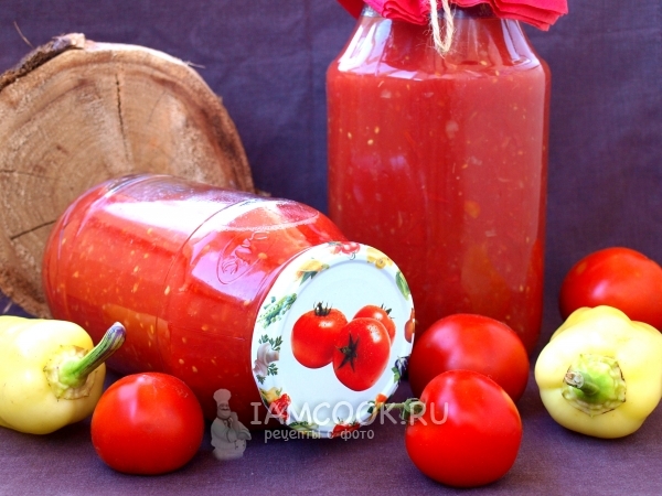 Рецепт помидоров с болгарским перцем на зиму