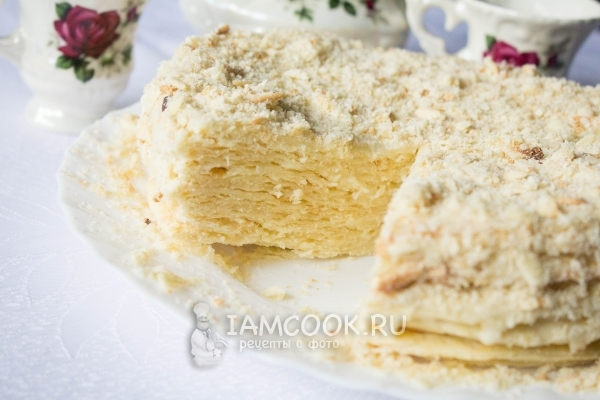 Торт «Наполеон» со сгущенкой