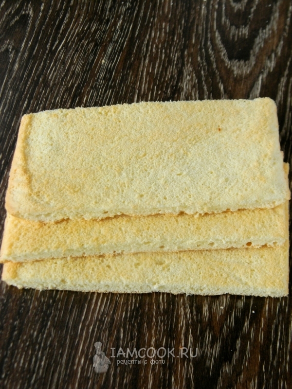Разрезать бисквит на прямоугольники