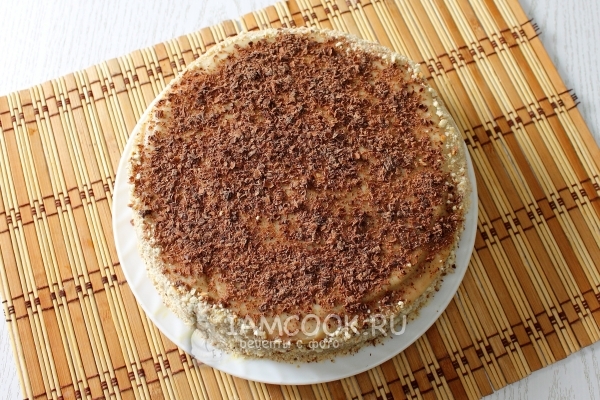 Рецепт торта на сковороде со сгущенкой