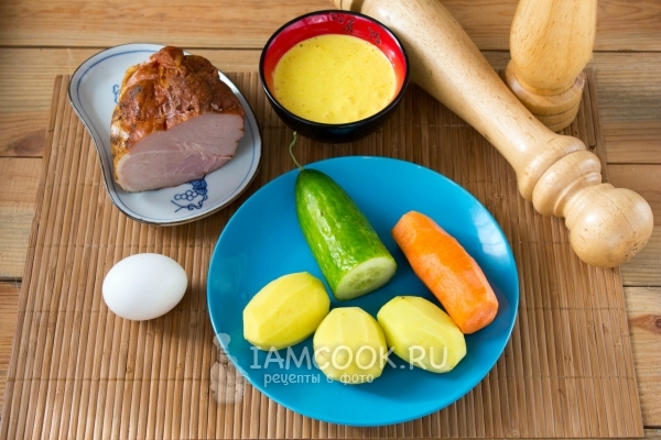 Ингредиенты для японского картофельного салата