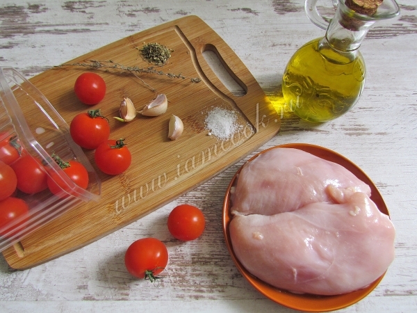 Ингредиенты для запекания куриного филе