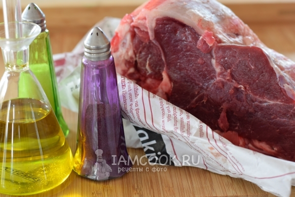 Ингредиенты для антрекота из говядины в духовке