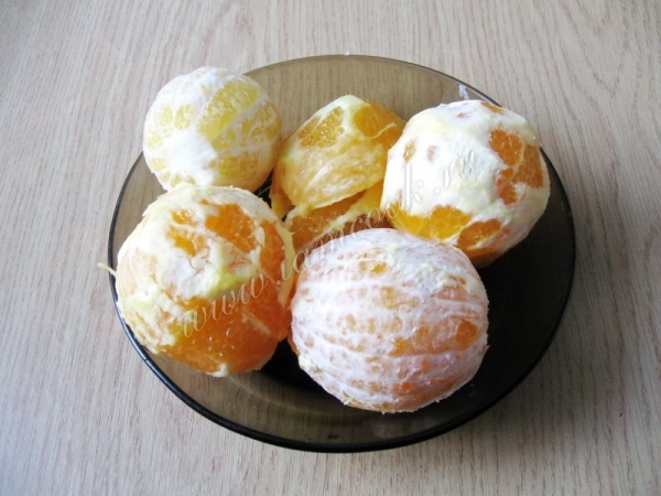 Апельсины очищенные