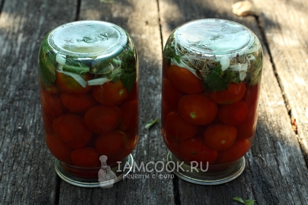 Рецепт консервированных помидоров с хреном