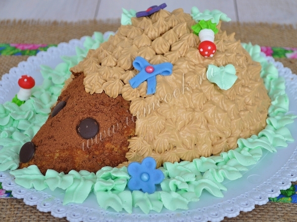 Торт ежик на детский праздник, фото