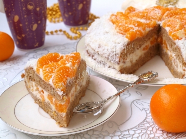 Рецепт торта с мандаринами