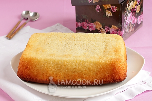 Рецепт творожного бисквита