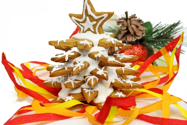 Готовим новогоднюю елку из печенья