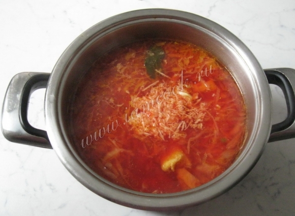 Перемешать суп