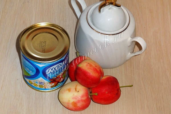 Ингредиенты для яблочного пюре Неженка на зиму