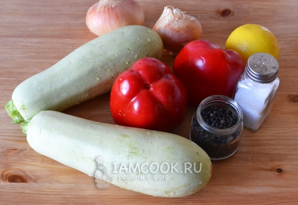 Ингредиенты для приготовления овощей на мангале