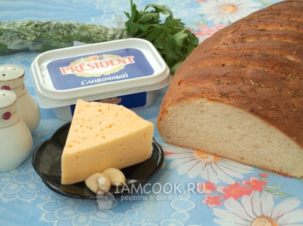 Ингредиенты для горячих бутербродов с сыром