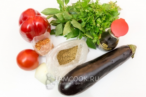 Ингредиенты для салата из овощей по корейски