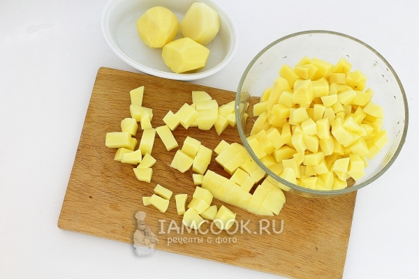 Порезать картофель