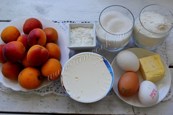 Ингредиенты для пирога с абрикосами