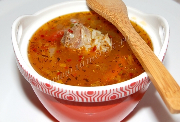 Рецепт супа из баранины с рисом