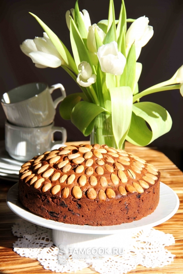 Фото кекса с сухофруктами «Dundee cake»