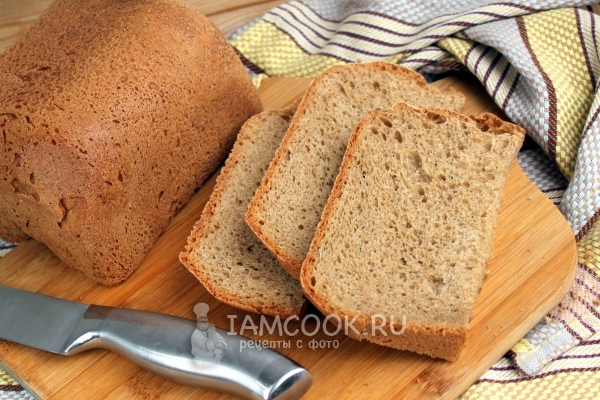 Фото ароматного хлеба с отрубями в хлебопечке