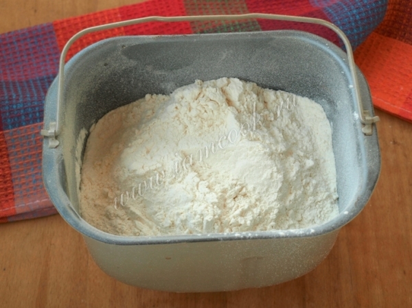 ингредиенты для теста в хлебопечке